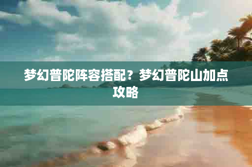 梦幻普陀阵容搭配？梦幻普陀山加点攻略