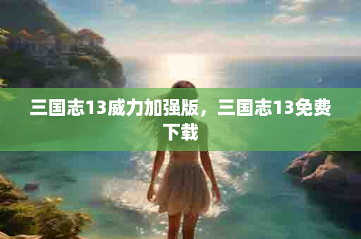 三国志13威力加强版，三国志13免费下载