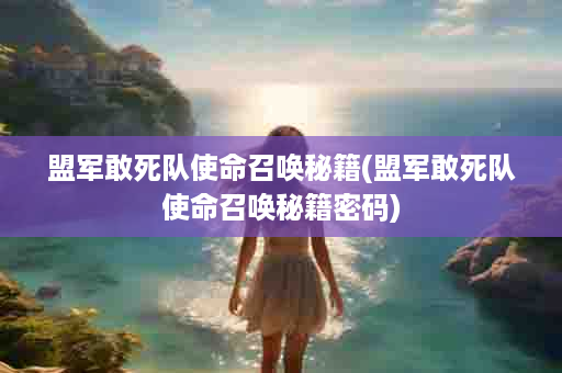 盟军敢死队使命召唤秘籍(盟军敢死队使命召唤秘籍密码)