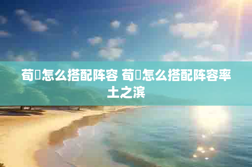 荀彧怎么搭配阵容 荀彧怎么搭配阵容率土之滨