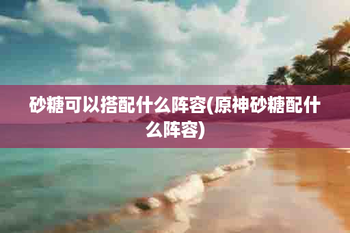砂糖可以搭配什么阵容(原神砂糖配什么阵容)
