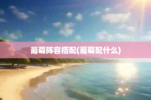 葡萄阵容搭配(葡萄配什么)