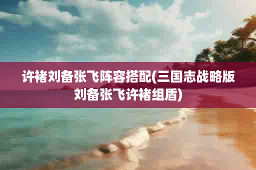 许褚刘备张飞阵容搭配(三国志战略版刘备张飞许褚组盾)
