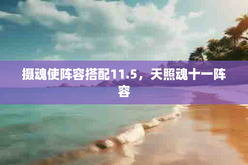 摄魂使阵容搭配11.5，天照魂十一阵容
