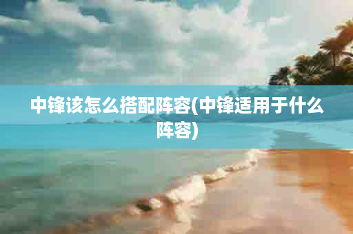 中锋该怎么搭配阵容(中锋适用于什么阵容)