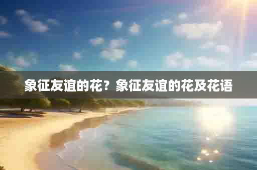 象征友谊的花？象征友谊的花及花语
