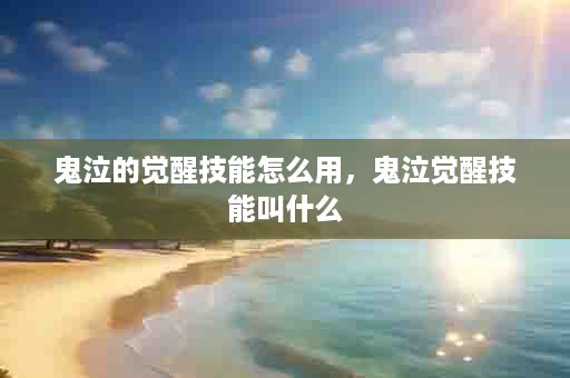 鬼泣的觉醒技能怎么用，鬼泣觉醒技能叫什么