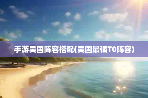 手游吴国阵容搭配(吴国最强T0阵容)