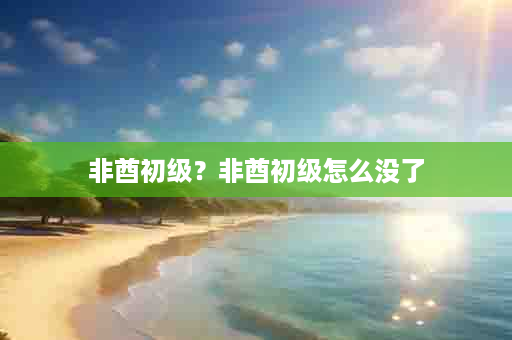 非酋初级？非酋初级怎么没了