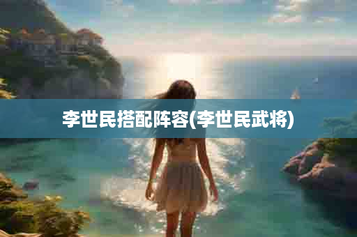 李世民搭配阵容(李世民武将)