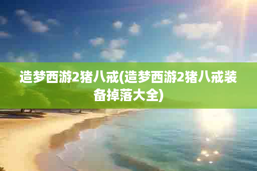 造梦西游2猪八戒(造梦西游2猪八戒装备掉落大全)