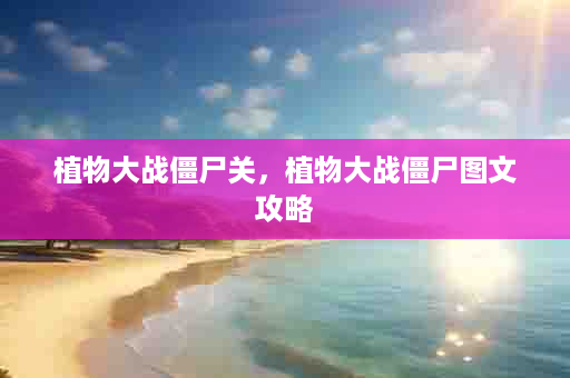 植物大战僵尸关，植物大战僵尸图文攻略