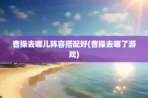 曹操去哪儿阵容搭配好(曹操去哪了游戏)