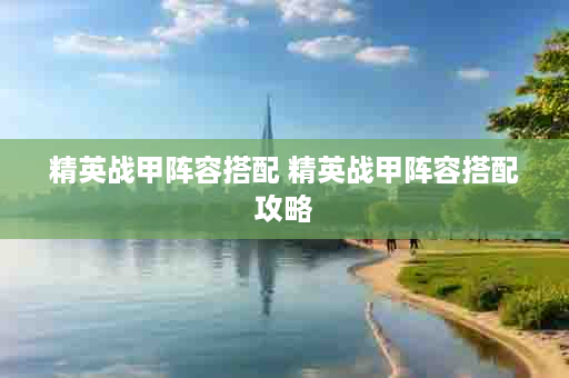 精英战甲阵容搭配 精英战甲阵容搭配攻略