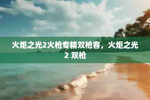 火炬之光2火枪专精双枪客，火炬之光2 双枪