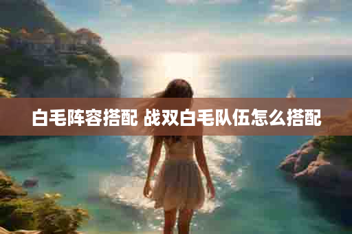 白毛阵容搭配 战双白毛队伍怎么搭配