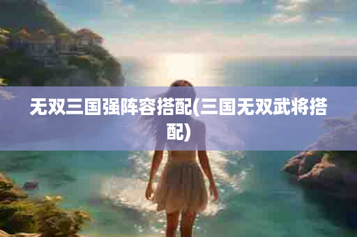 无双三国强阵容搭配(三国无双武将搭配)