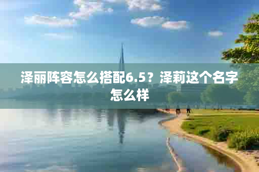 泽丽阵容怎么搭配6.5？泽莉这个名字怎么样