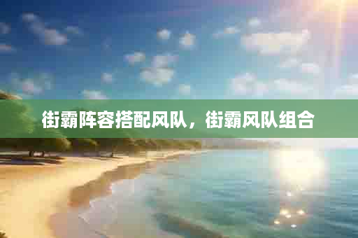 街霸阵容搭配风队，街霸风队组合