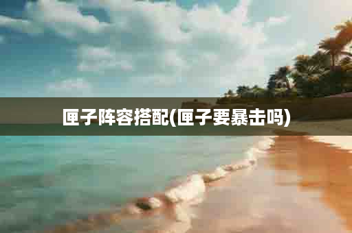 匣子阵容搭配(匣子要暴击吗)