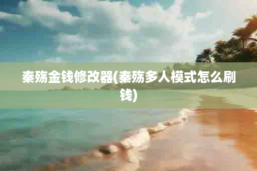 秦殇金钱修改器(秦殇多人模式怎么刷钱)