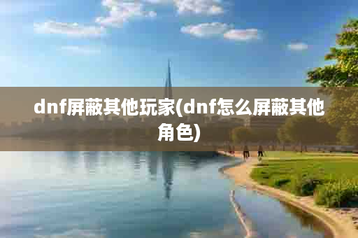 dnf屏蔽其他玩家(dnf怎么屏蔽其他角色)