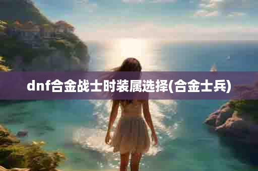 dnf合金战士时装属选择(合金士兵)