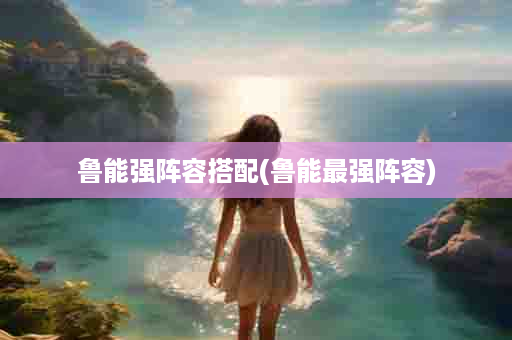 鲁能强阵容搭配(鲁能最强阵容)