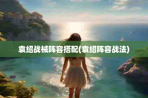 袁绍战械阵容搭配(袁绍阵容战法)