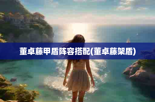 董卓藤甲盾阵容搭配(董卓藤架盾)
