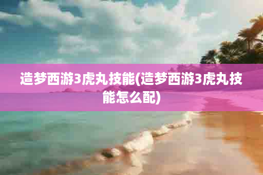 造梦西游3虎丸技能(造梦西游3虎丸技能怎么配)