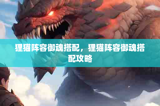 狸猫阵容御魂搭配，狸猫阵容御魂搭配攻略