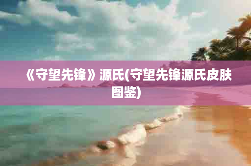 《守望先锋》源氏(守望先锋源氏皮肤图鉴)