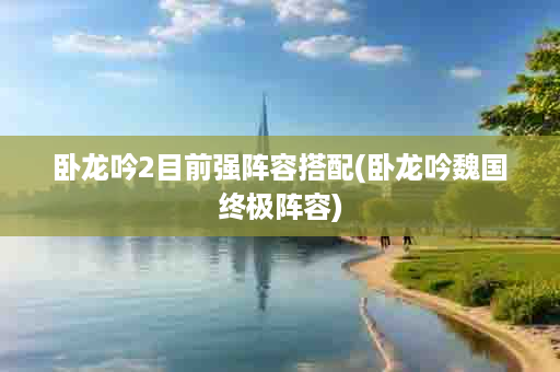 卧龙吟2目前强阵容搭配(卧龙吟魏国终极阵容)