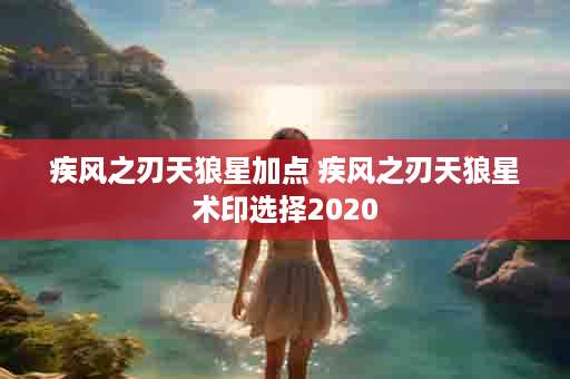 疾风之刃天狼星加点 疾风之刃天狼星术印选择2020