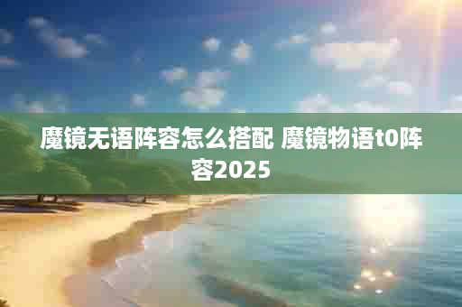魔镜无语阵容怎么搭配 魔镜物语t0阵容2025