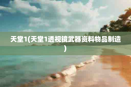 天堂1(天堂1透视镜武器资料物品制造)