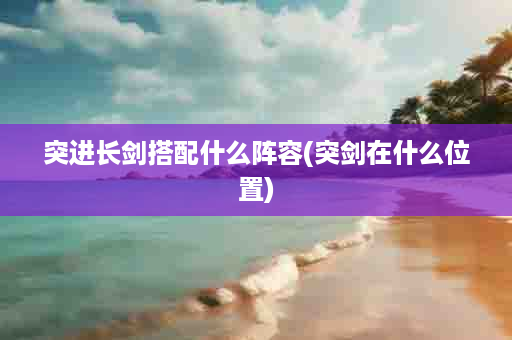突进长剑搭配什么阵容(突剑在什么位置)